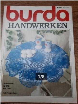 BURDA - ARTISANAT - M 2018 C - E680, Hobby & Loisirs créatifs, Tricot & Crochet, Enlèvement ou Envoi, Comme neuf, Tricot ou Crochet
