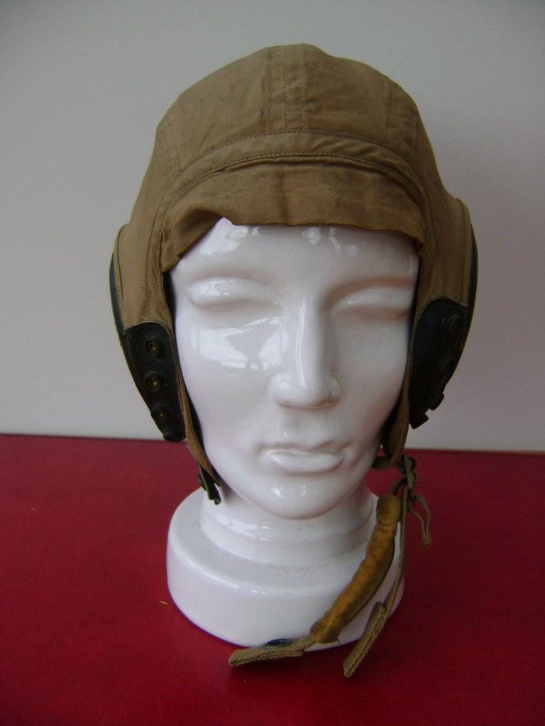 USAAF flying helmet summer type A-10A., Enlèvement ou Envoi, Armée de l'air, Casque ou Béret