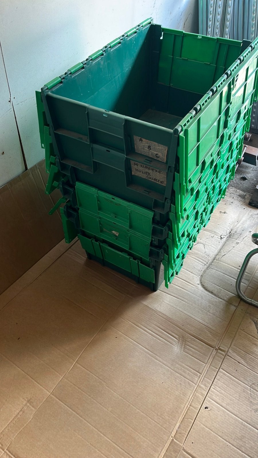 Stapelbakken 5 stuks, Ophalen, Gebruikt, 40 tot 60 cm, 50 tot 75 cm