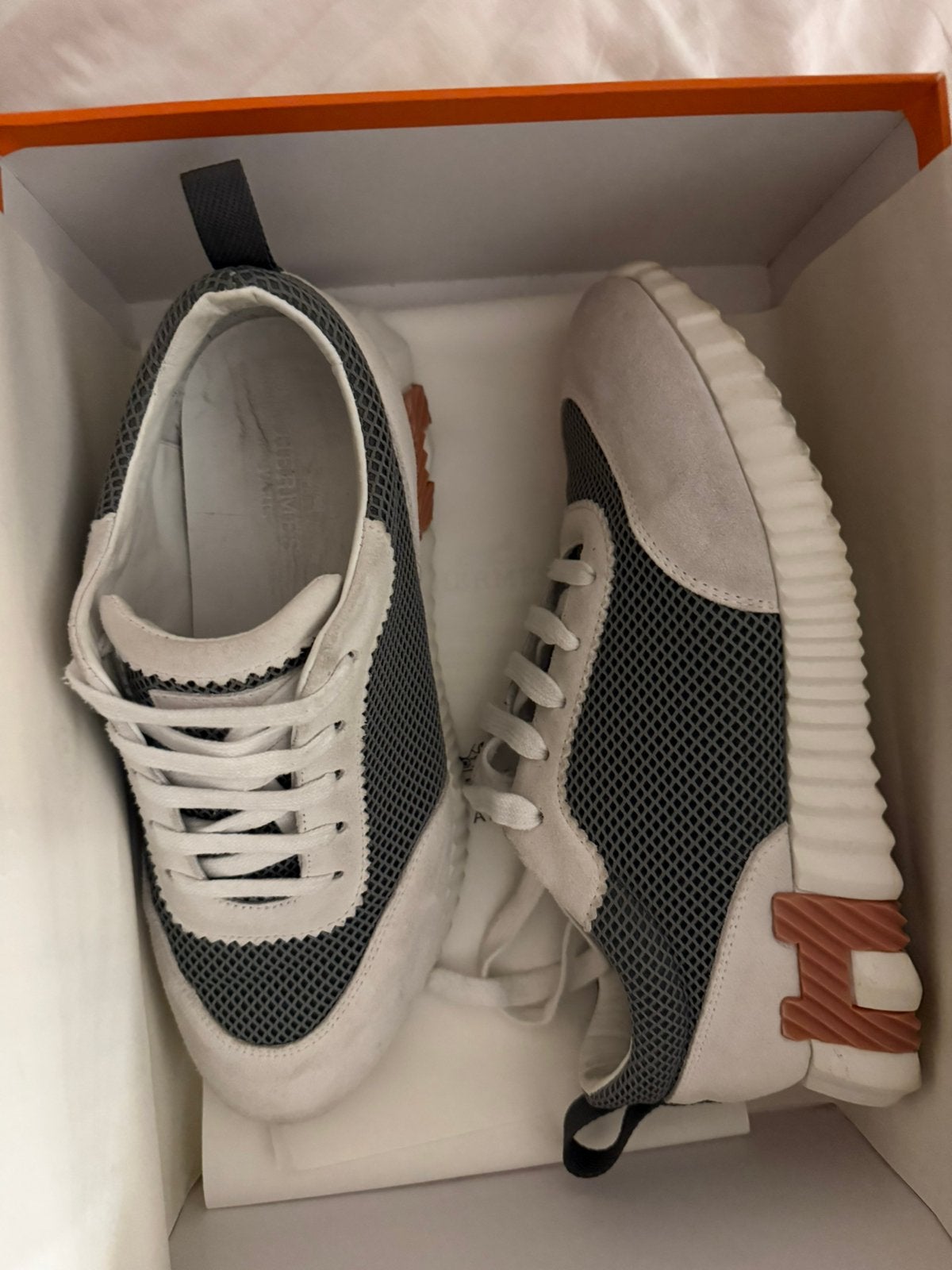 Hermes bouncing sneaker, Vêtements | Hommes, Chaussures, Enlèvement ou Envoi, Comme neuf, Blanc, Baskets