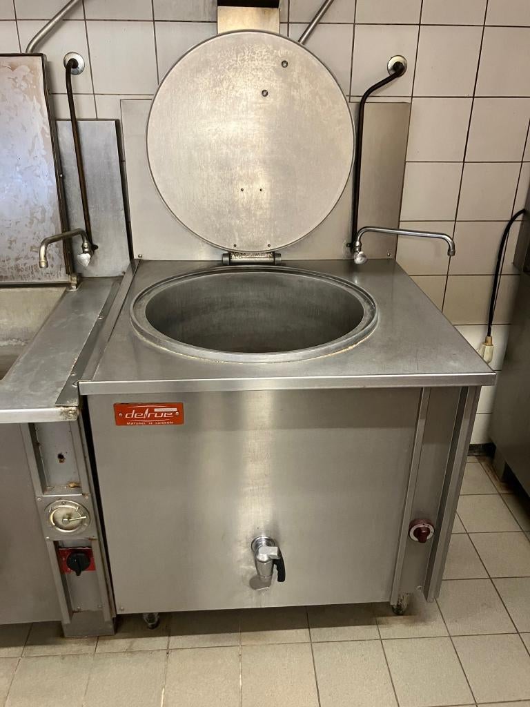 Bouilloire de cuisson — Delrue — modèle à gaz — 160 litres, Enlèvement, Utilisé, Autres types