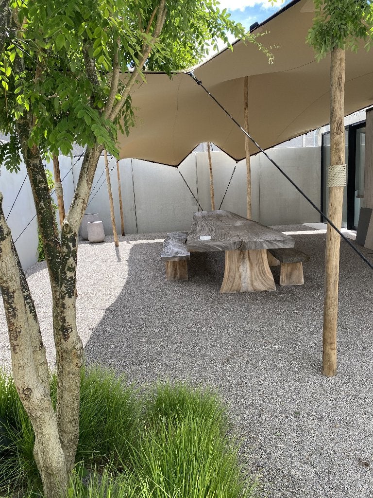 Stretchtent 5 x 7,5m 2024, Tuin en Terras, Partytenten, Ophalen, Opvouwbaar, Overige typen, 2 meter of meer