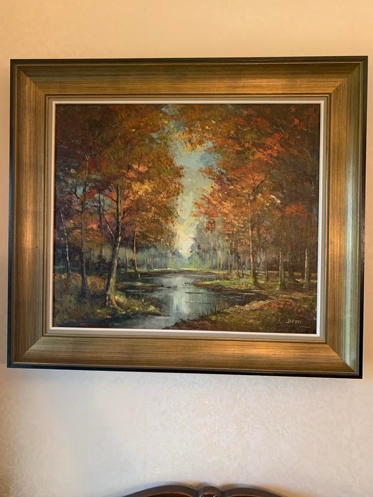Schildery van Devos. Kader 88 op 78 cm, Antiquités & Art, Art | Peinture | Classique, Enlèvement