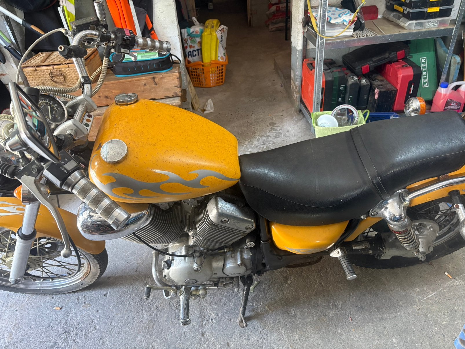 Yamaha 535 virago, Motos, Occasion, Chopper, 2 cylindres, 535 cm³