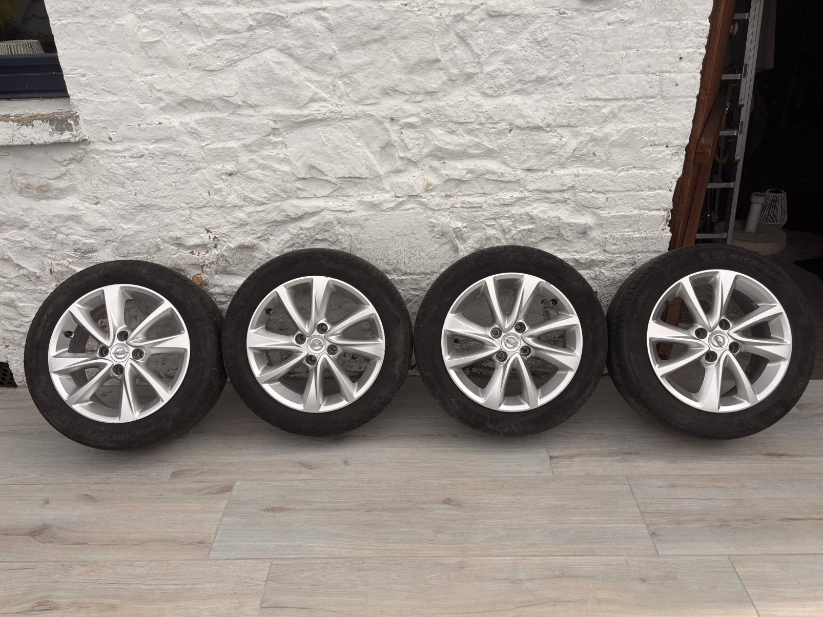 4 jantes et pneus été Opel Corsa, Autos : Pièces & Accessoires, Pneus & Jantes, Pneus et Jantes, 16 pouces, Pneus été, Enlèvement