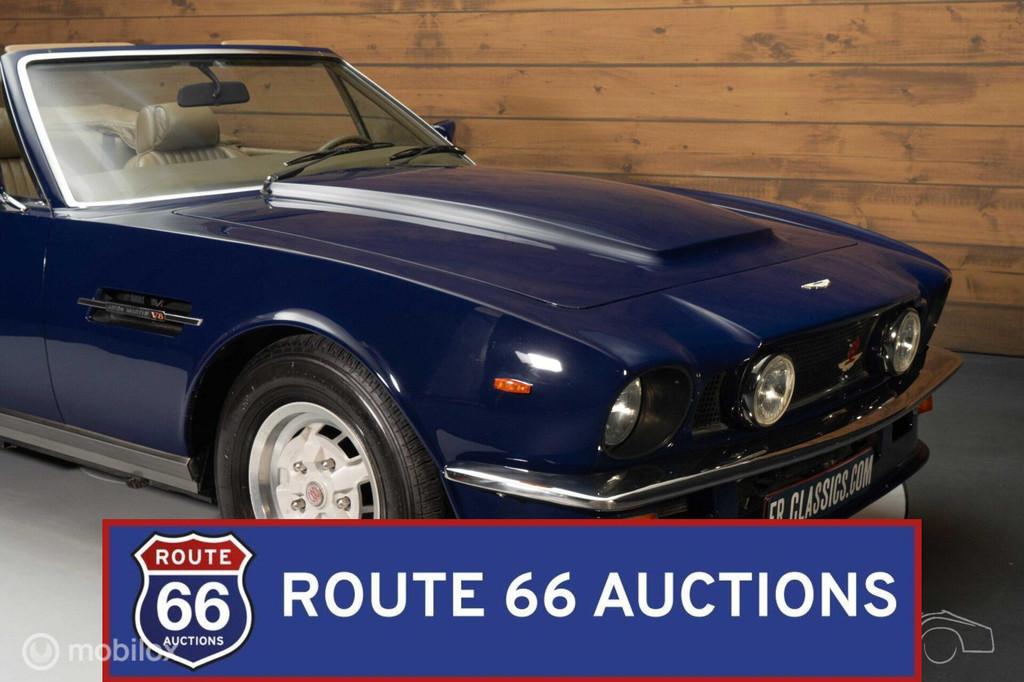Aston-Martin V8 Volante Cabriolet LHD | 1981 | Route 66 Auct, Zwart, Bedrijf, Handgeschakeld, Overige carrosserie