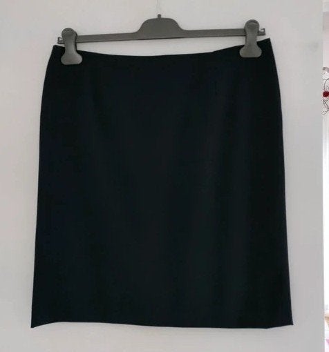 Donker blauwe rok. Gevoerd. Maat: 40 met rits achteraan, Vêtements | Femmes, Jupes, Taille 38/40 (M), Enlèvement ou Envoi, Au-dessus du genou