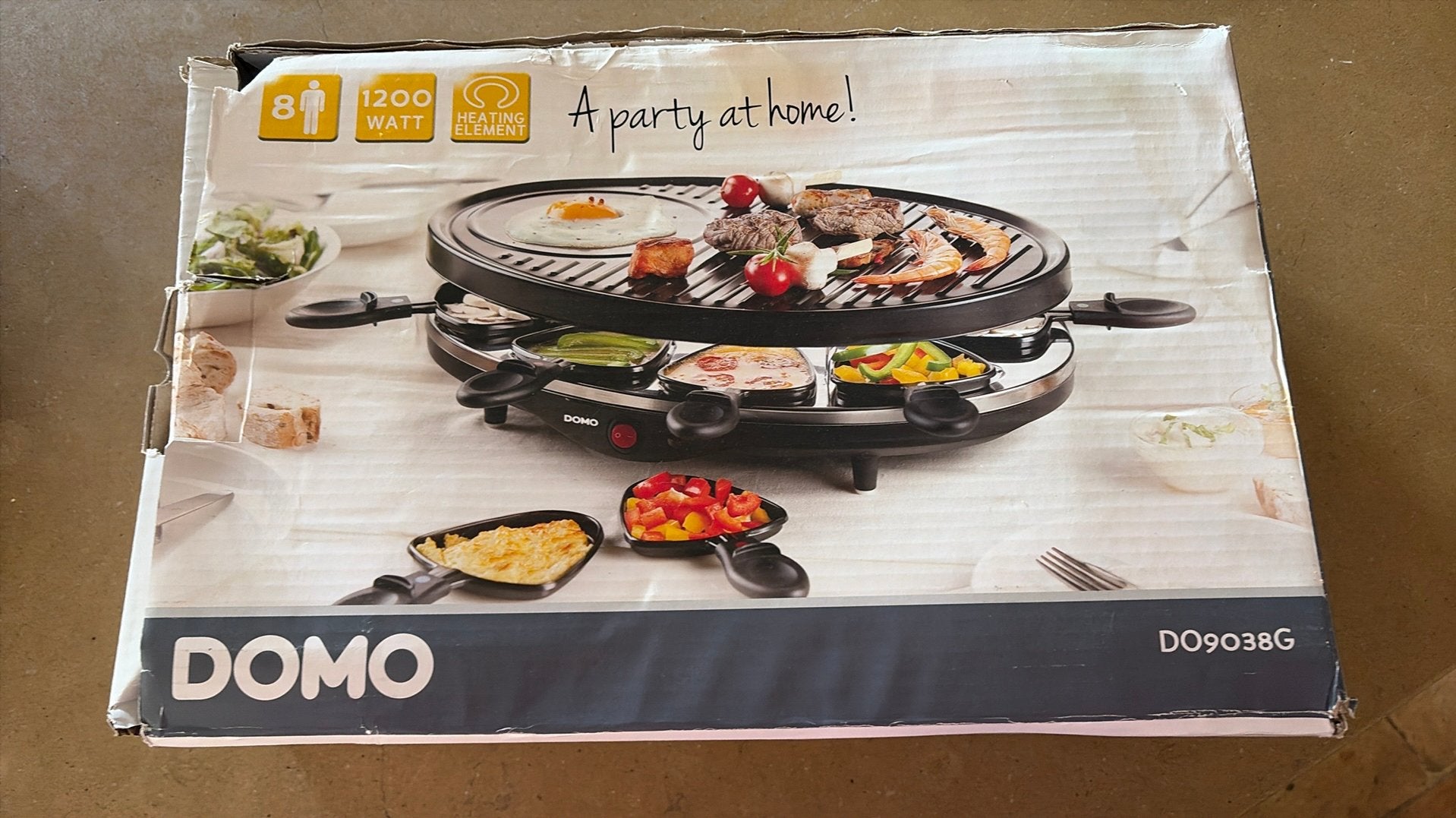 Domo raclette - grill, Elektronische apparatuur, Ophalen, Nieuw