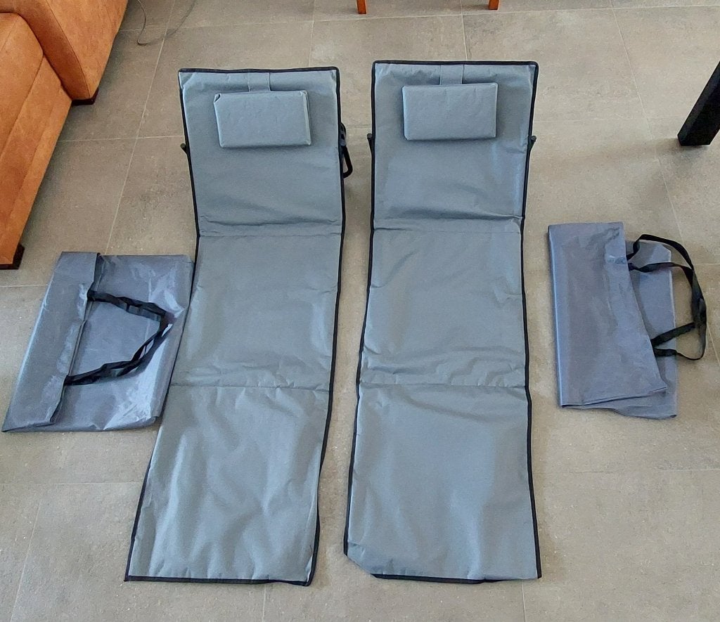 Set van 2 strandmatten, Caravans en Kamperen, Kampeermeubelen, Ophalen, Nieuw, Overige
