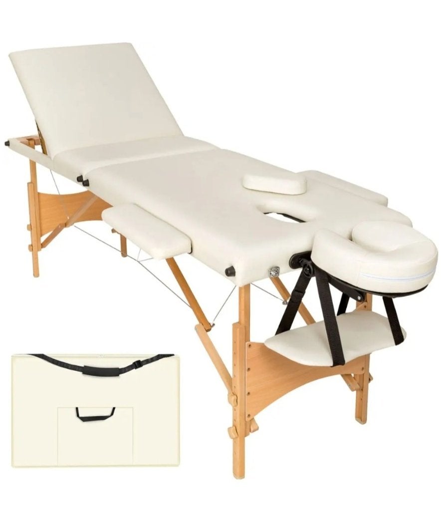 OpVouwbare massagetafel. Houten frame, Doe-het-zelf en Bouw, Glas en Ramen, Ophalen, Minder dan 80 cm, Overige typen, Nieuw