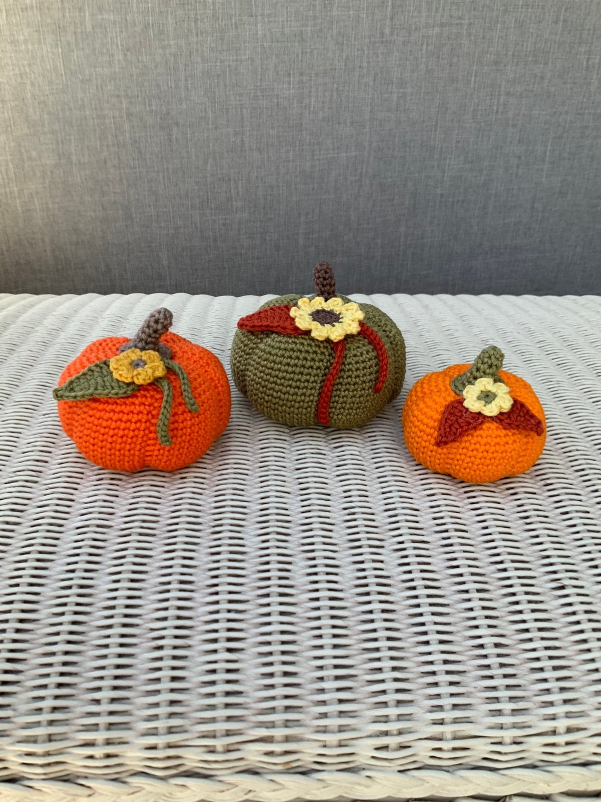 Versierde pompoentjes ( handwerk - amigurumi ), Hobby en Vrije tijd, Ophalen of Verzenden, Nieuw
