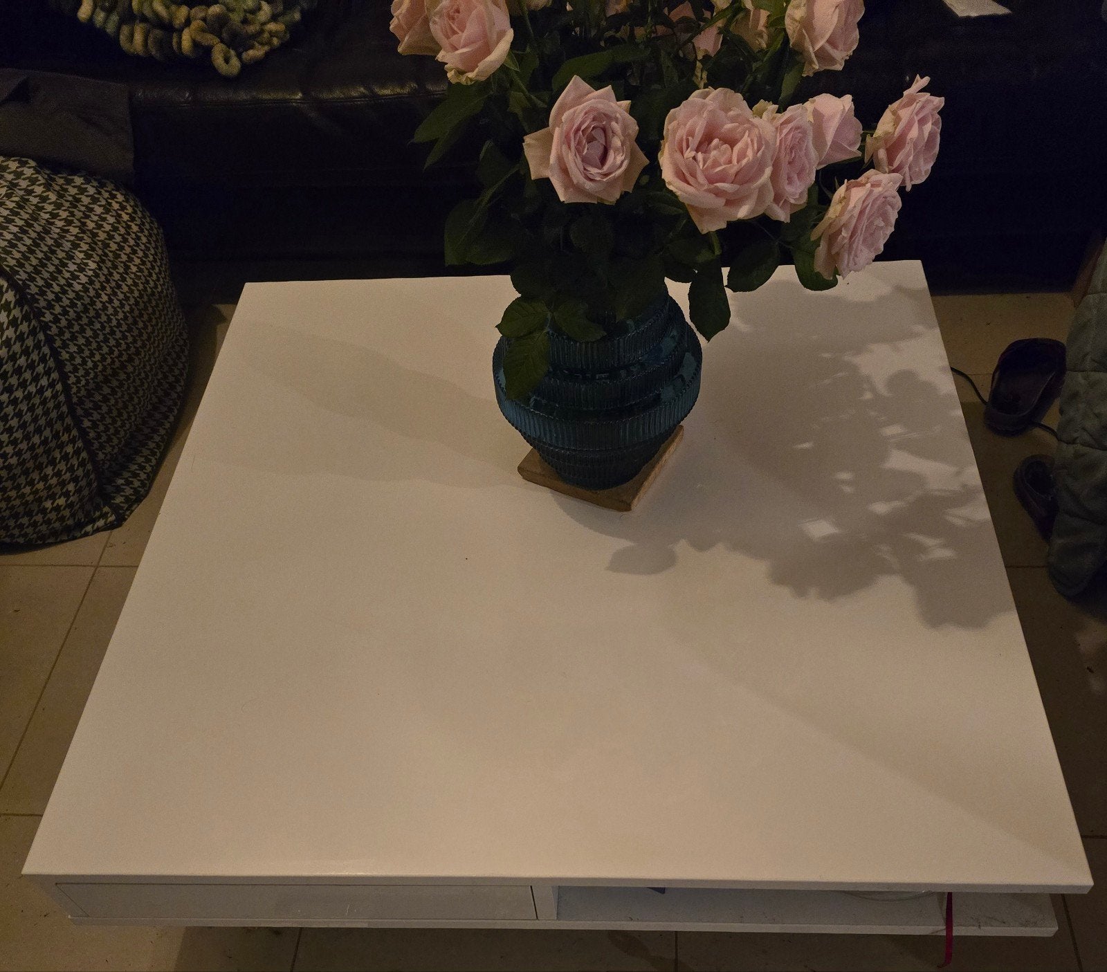 Tofteryd salontafel Ikea hoogglans wit, Huis en Inrichting, Ophalen, Gebruikt, 50 tot 100 cm, Vierkant