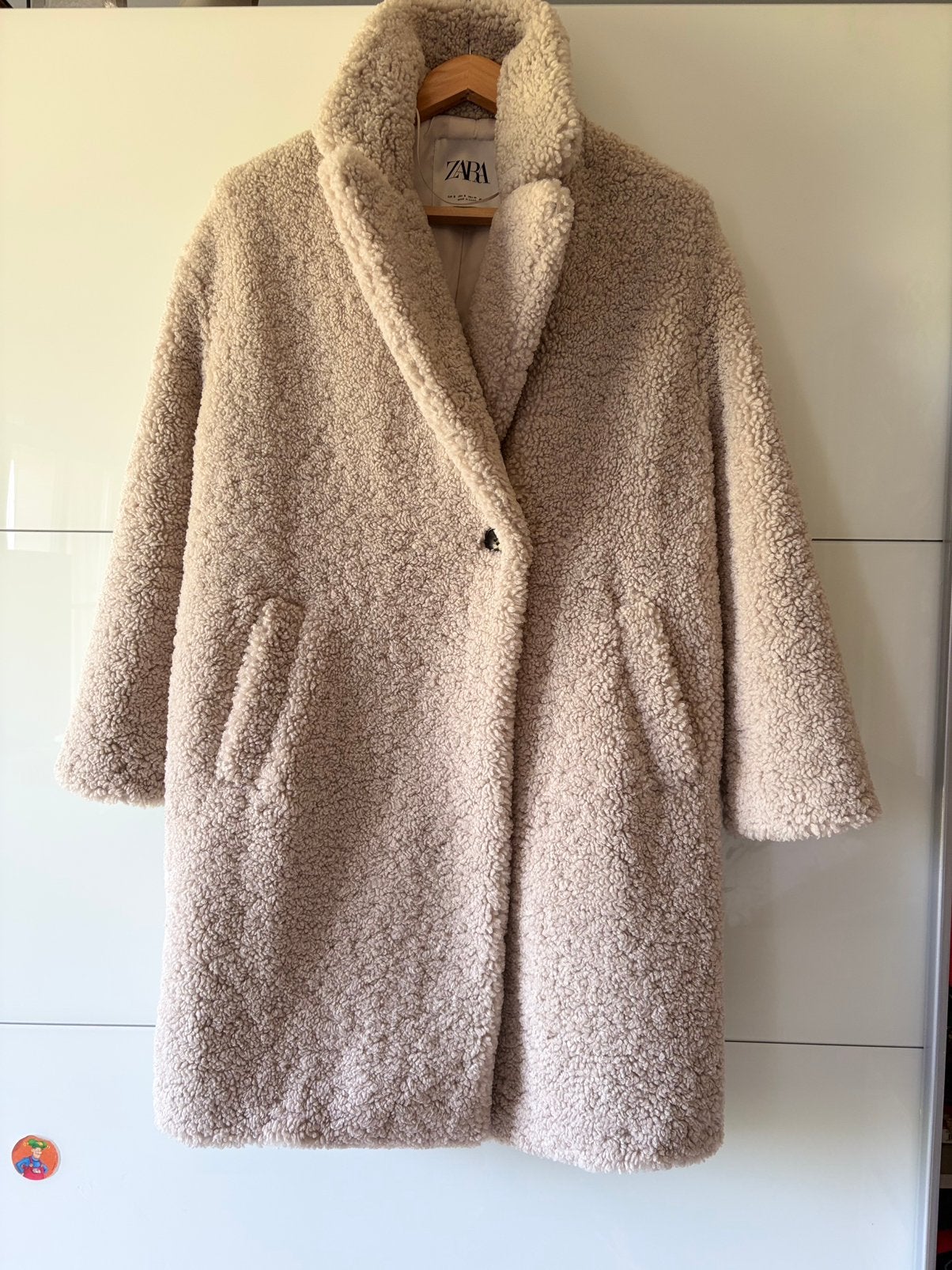 Jas Zara, Kleding | Dames, Jassen | Winter, Ophalen of Verzenden, Zo goed als nieuw, Maat 36 (S), Beige