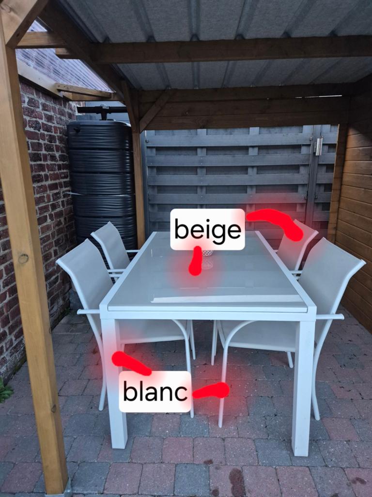 Tuinset/tafel met 8 stoelen, Tuin en Terras, Tuinsets en Loungesets, Ophalen, Tuinset