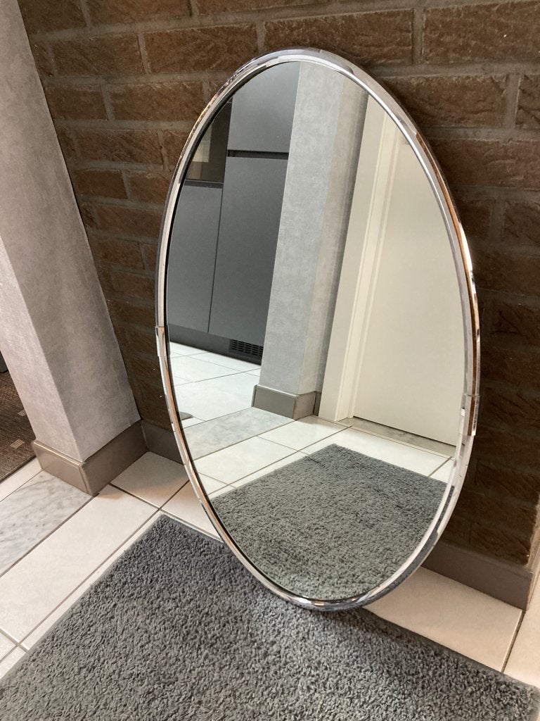 Vintage spiegel, Ophalen, Ovaal, 50 tot 100 cm, Minder dan 100 cm