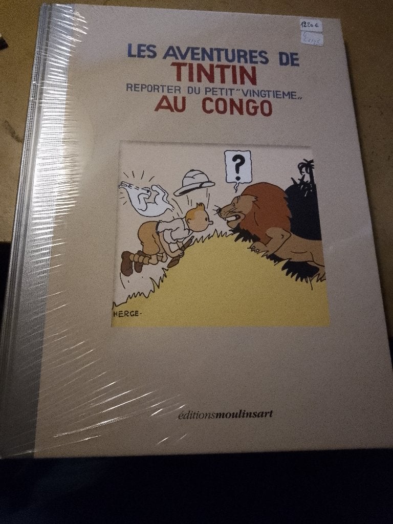 BD TINTIN AU CONGO COLORISÉ TIRAGE LIMITÉ 500 EX MOULINSART, Ophalen