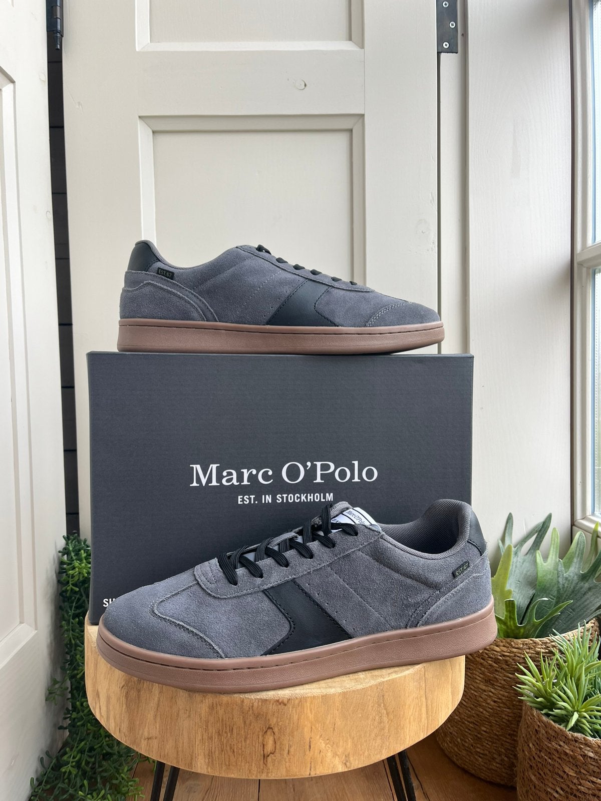 Marc O' Polo - Sneakers basses - 46 - gris noir - gris noir, Neuf, Enlèvement ou Envoi, Baskets, Noir