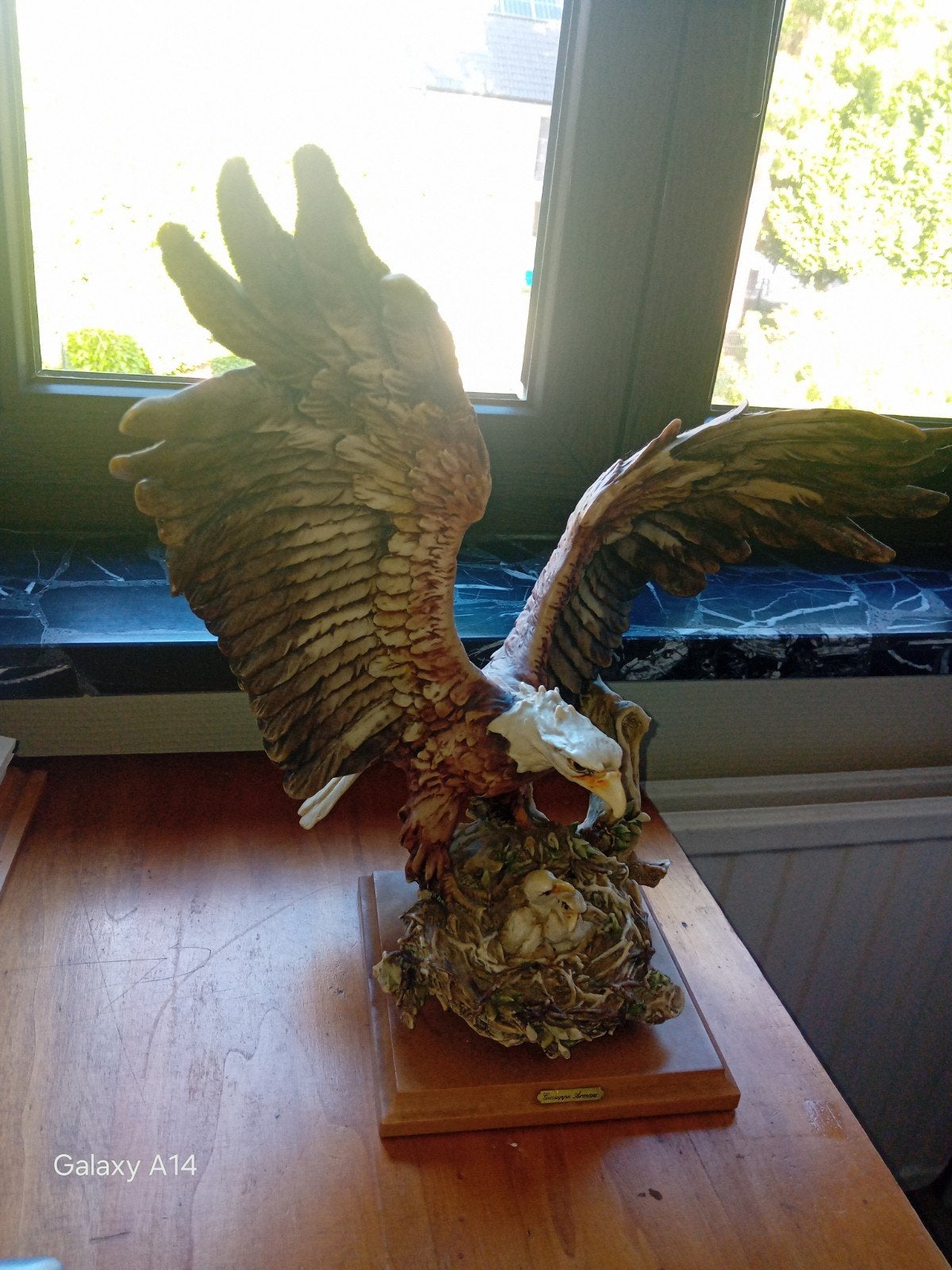 Grande sculpture Aigle au nid Giuseppe Armani, Antiquités & Art, Enlèvement