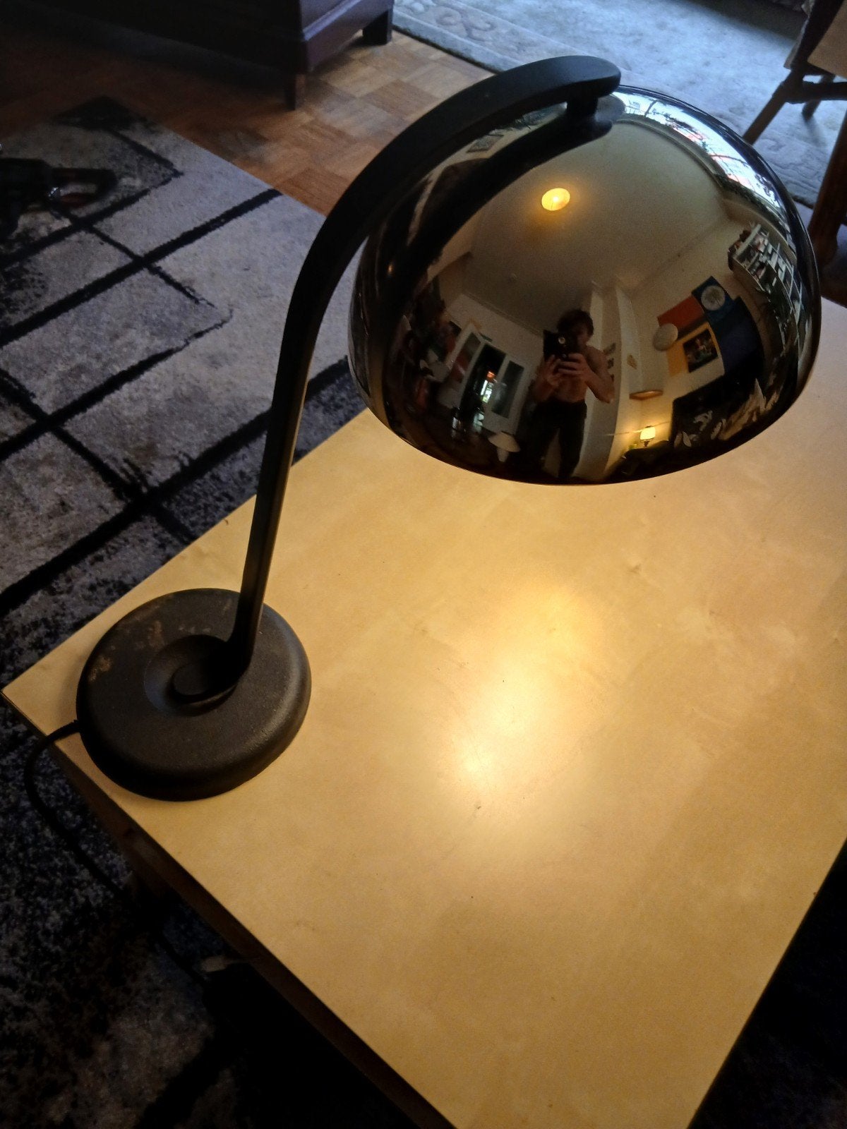HAY tafellamp „Cloche” - Gepolijste koperen afwerking (Authe, Ophalen, Overige materialen, Met schakelaar, Gebruikt