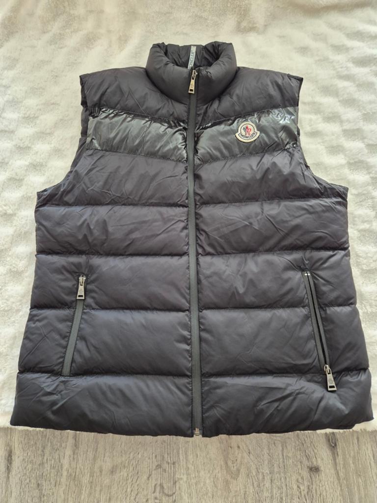 Zwarte heren bodywarmer ( Moncler  stijl)- Maat XXL, Kleding | Heren, Bodywarmers, Zo goed als nieuw, Maat 56/58 (XL), Zwart, Ophalen of Verzenden