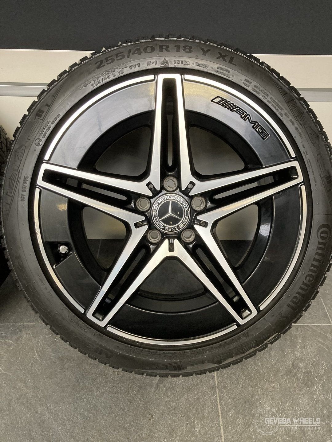 18” originele Mercedes-Benz C W206 velgen + allseason banden, Pneus et Jantes, 4 Saisons, Véhicule de tourisme, -