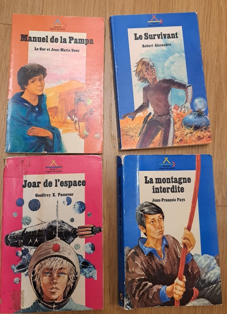 4 Livres Vintage Safari Signe de Piste (N24, 36, 52, 70), Enlèvement ou Envoi, Utilisé, Fiction