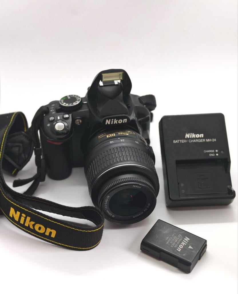 Nikon D3100 - 18-55 mm objectief, Audio, Tv en Foto, Fotocamera's Digitaal, Nikon