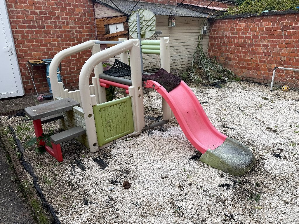 Kinder glijbaan, Ophalen