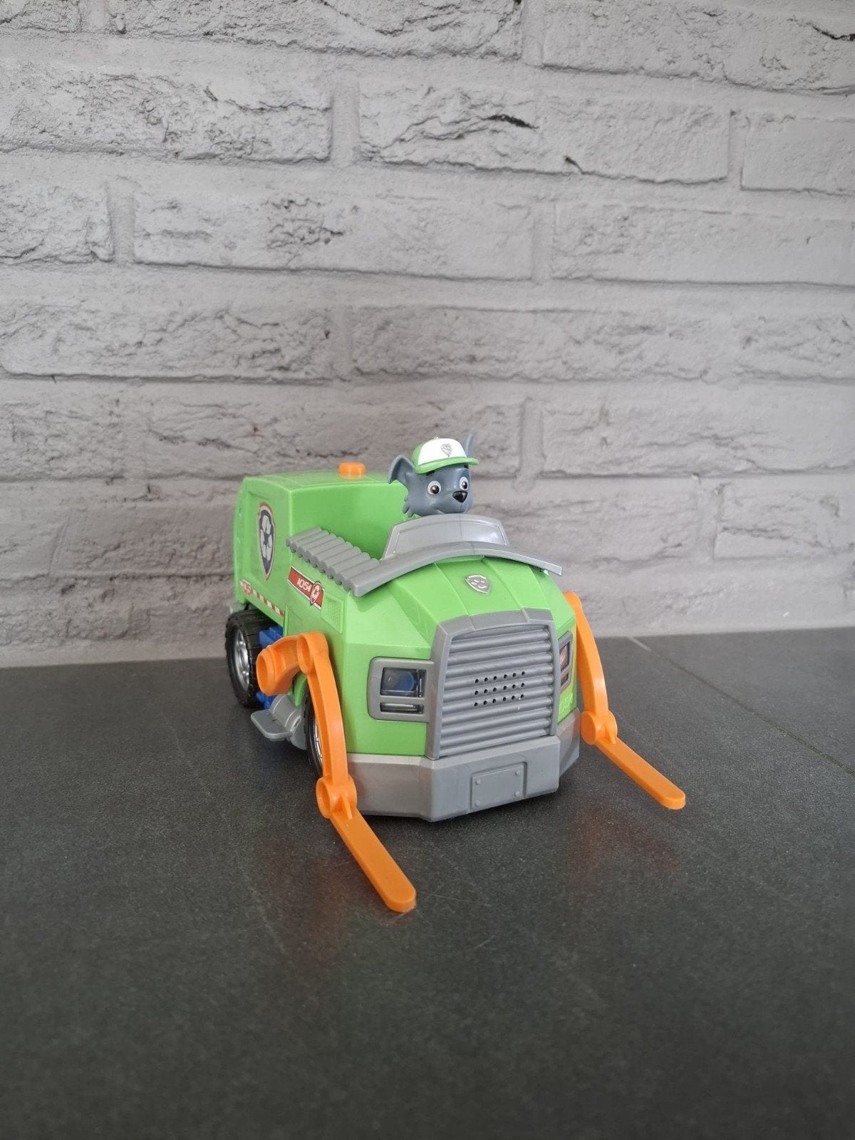 Paw Patrol Rocky met wagen, Ophalen of Verzenden, Zo goed als nieuw