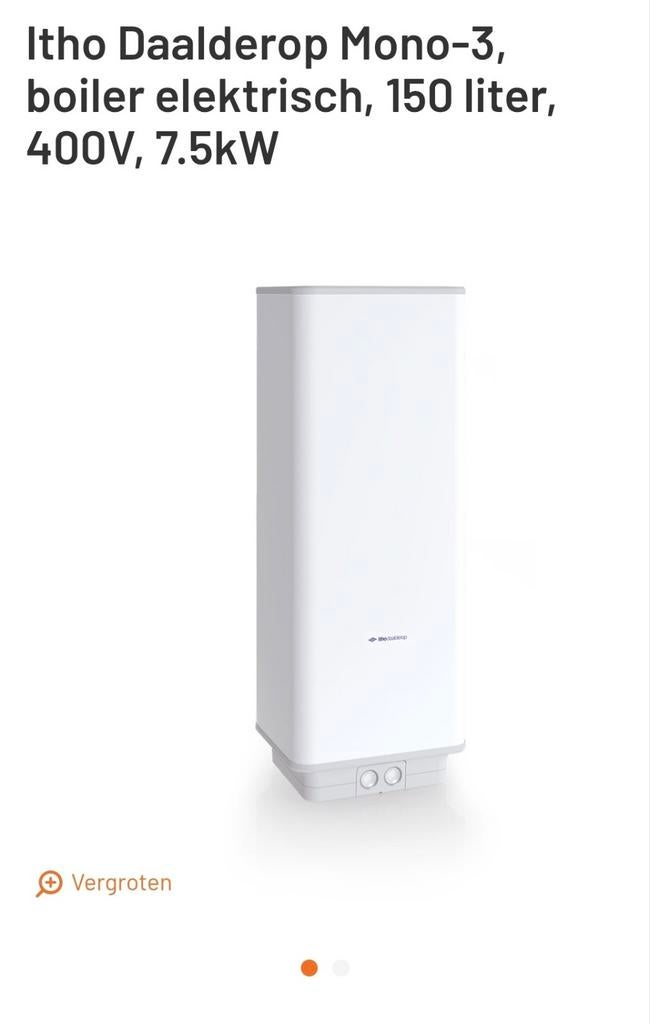 Boiler Itho Daalderop, Enlèvement, Boiler