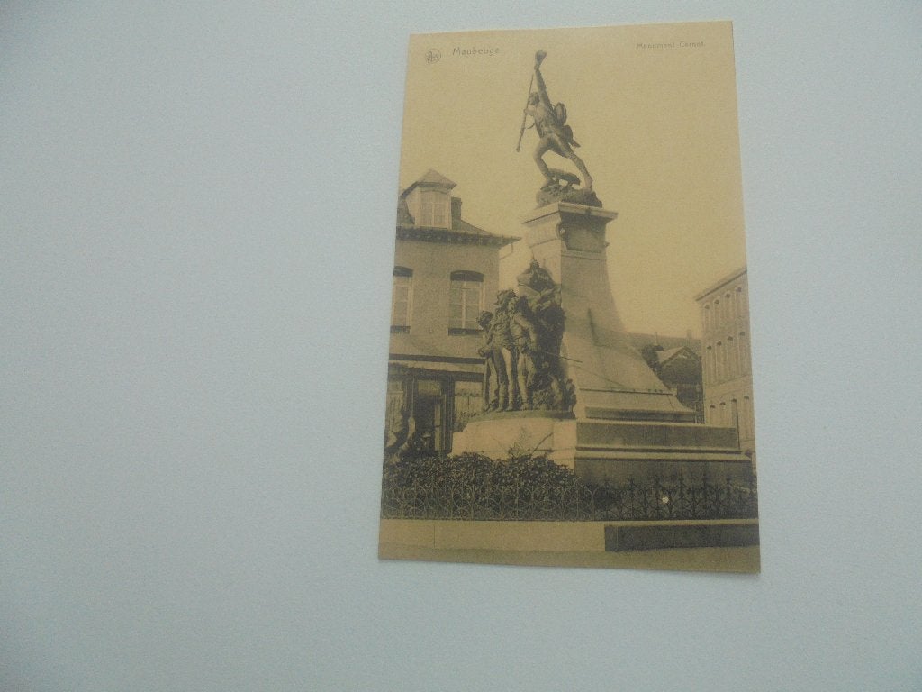 maubeuge- monument carnot, Enlèvement ou Envoi, 1940 à 1960, Non affranchie, Hainaut
