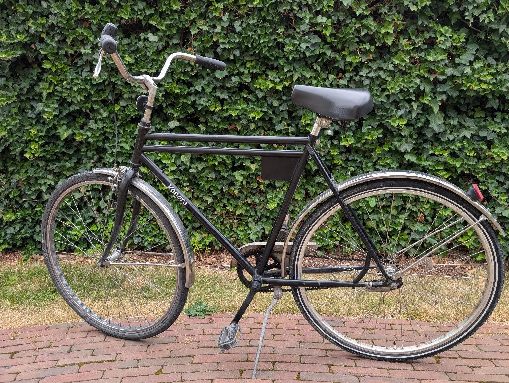 Hollandse Herenfiets, Fietsen en Brommers, Terugtraprem, Gebruikt, 53 tot 57 cm, Ophalen