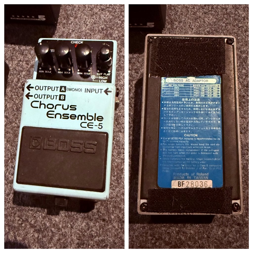 Boss CE-5 ANALOG Blue Label 1993 TE KOOP!, Musique & Instruments, Enlèvement ou Envoi, Chorus