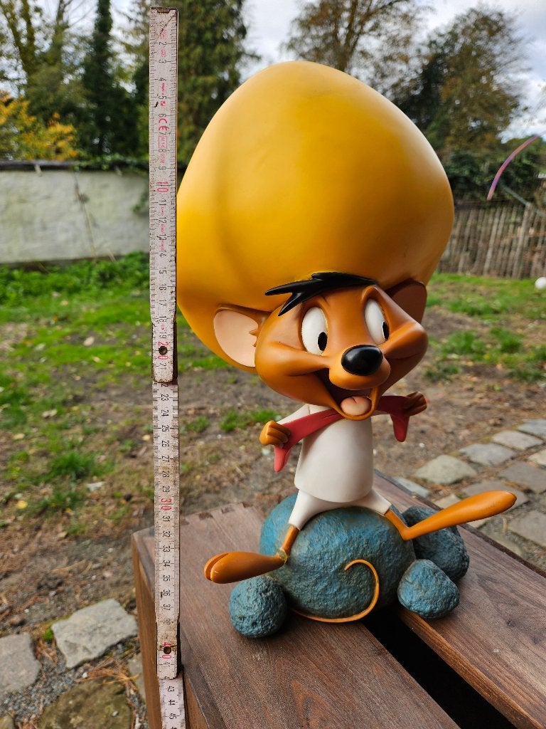 Grote Speedy Gonzales beeld 40cm -Officieel Warner Bros 2000, Ophalen of Verzenden, Zo goed als nieuw, Tv, Actiefiguur of Pop