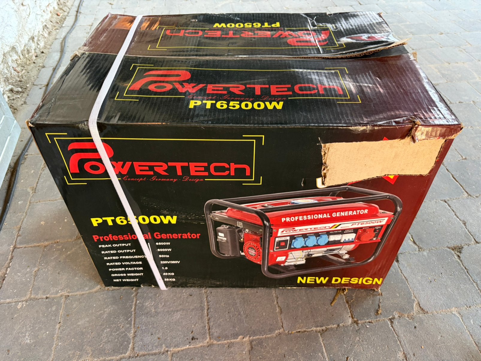 Powertech generator 6500W, Doe-het-zelf en Bouw, Aggregaten, Ophalen, Nieuw