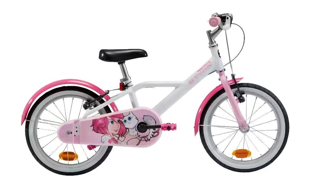 16 inch meisjesfiets Btwin, Frein sur jante, 16 à 20 pouces, Betwin, Enlèvement