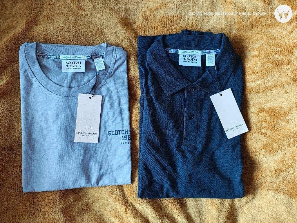Lot 2 polo t-shirt homme Scotch & Soda T. L neufs, Enlèvement ou Envoi, Neuf