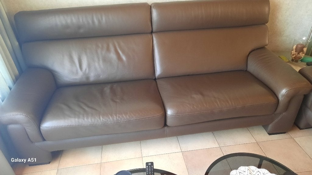 Lederen salon, Ophalen, Gebruikt, Hout, Variabel
