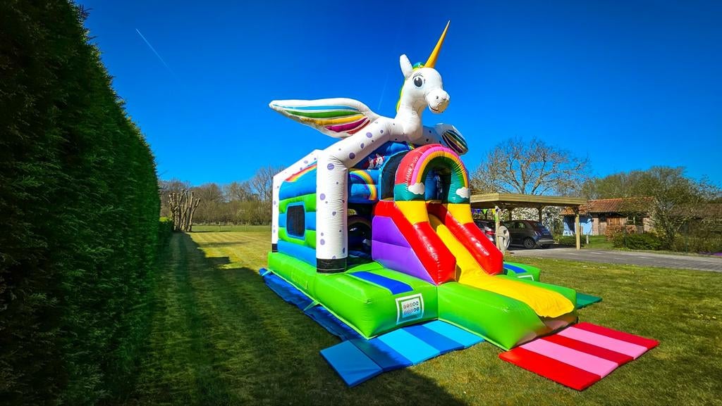 Springkasteel Unicorn te huur, Ophalen