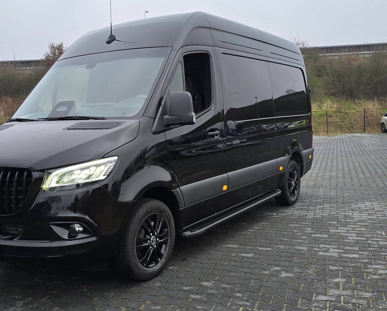 Mercedes Sprinter W907 Treeplanken Sidesteps Mat zwart, Neuf, -, -, -