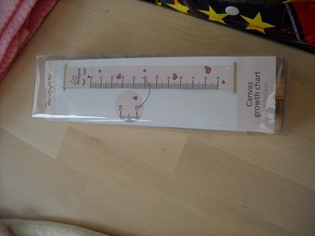 nieuwe groeimeter in verpakking -love beyond measure, Kinderen en Baby's, Ophalen, Nieuw