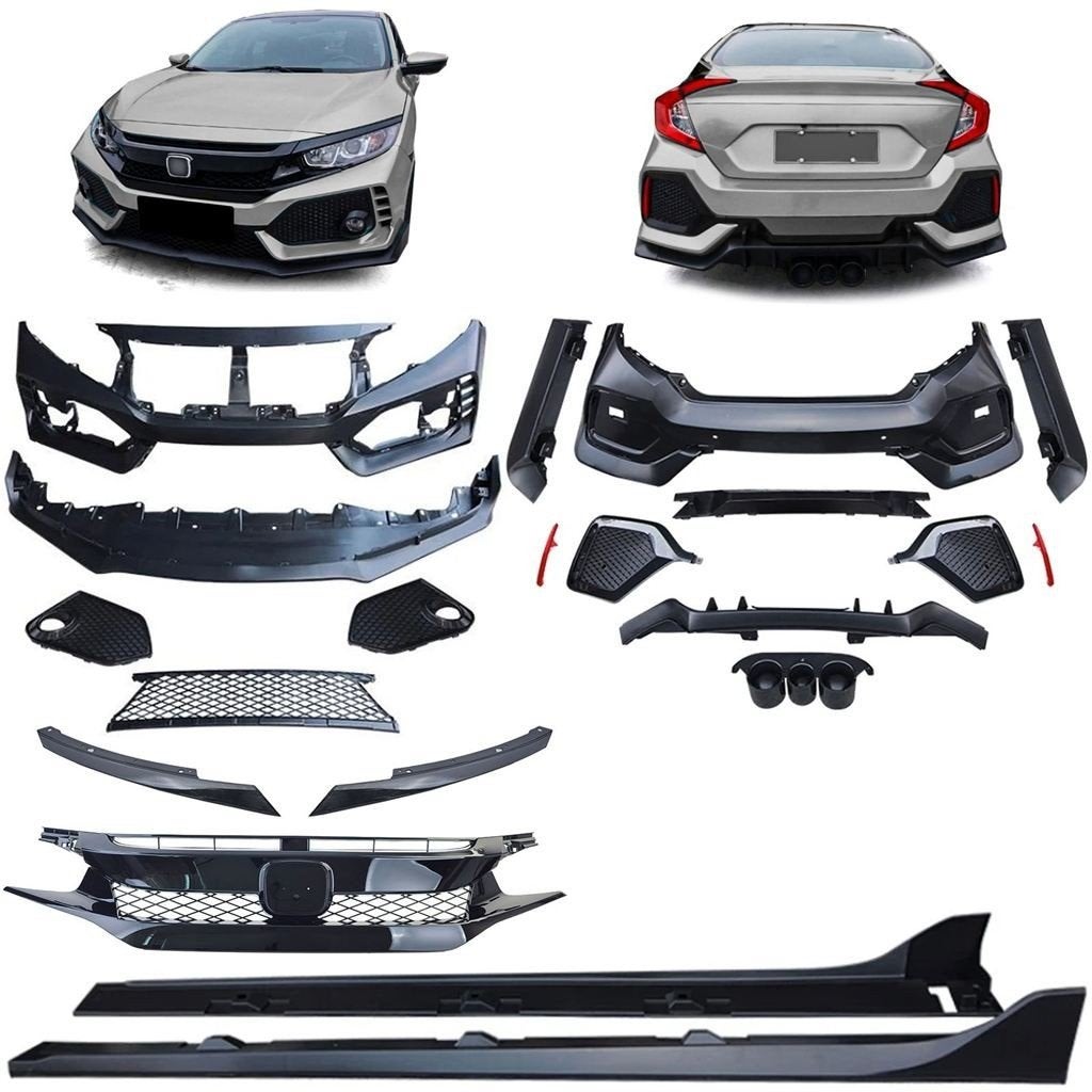 TR Performance Bodykit Honda Civic 10 Sedan [2016-2020 pre-f, Envoi