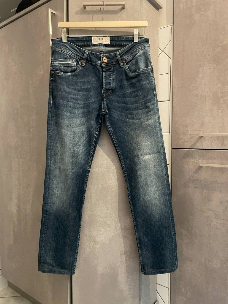 JEANS blauw JS.CO W30 L 32, Kleding | Heren, Spijkerbroeken en Jeans, Ophalen of Verzenden, Zo goed als nieuw, Blauw, JS.CO
