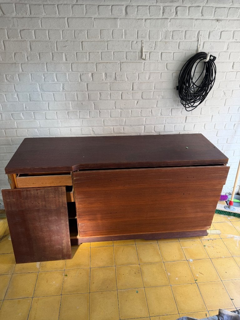 Buffet/Commode mid-century - bois à restaurer - Williamsport, Antiek en Kunst, Ophalen