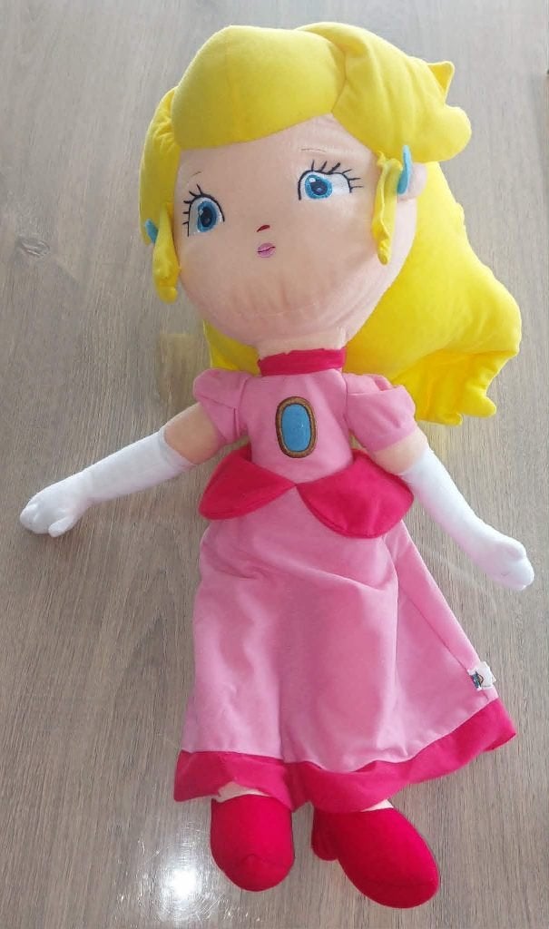 Knuffel: Super Mario Princes Peach XXL versie (NIEUWSTAAT), Neuf, Enlèvement ou Envoi, Nintendo, Super Mario