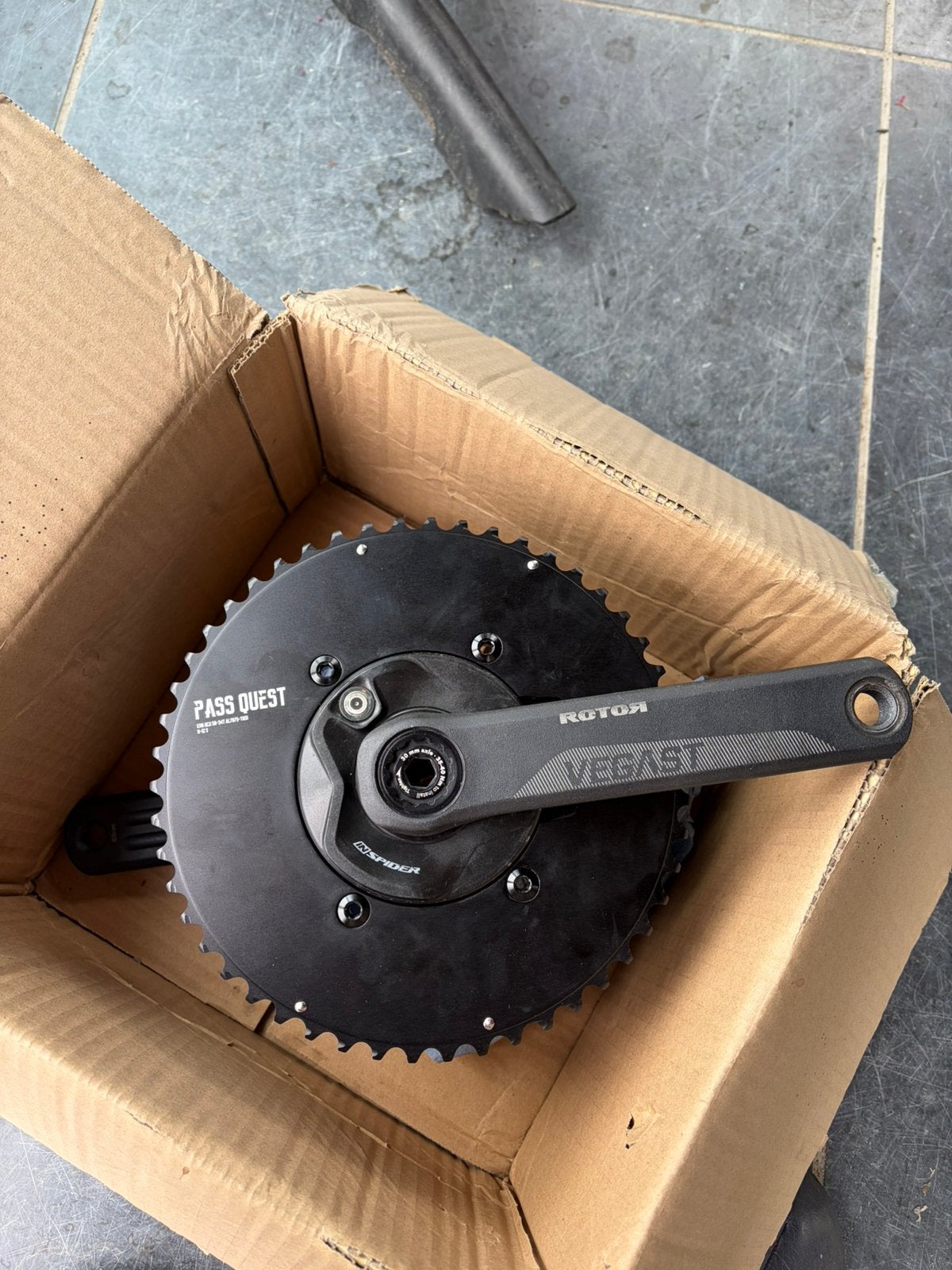 Rotor Inspider powermeter, 165mm cranks, Fietsen en Brommers, Fietsonderdelen, Ophalen of Verzenden, Zo goed als nieuw