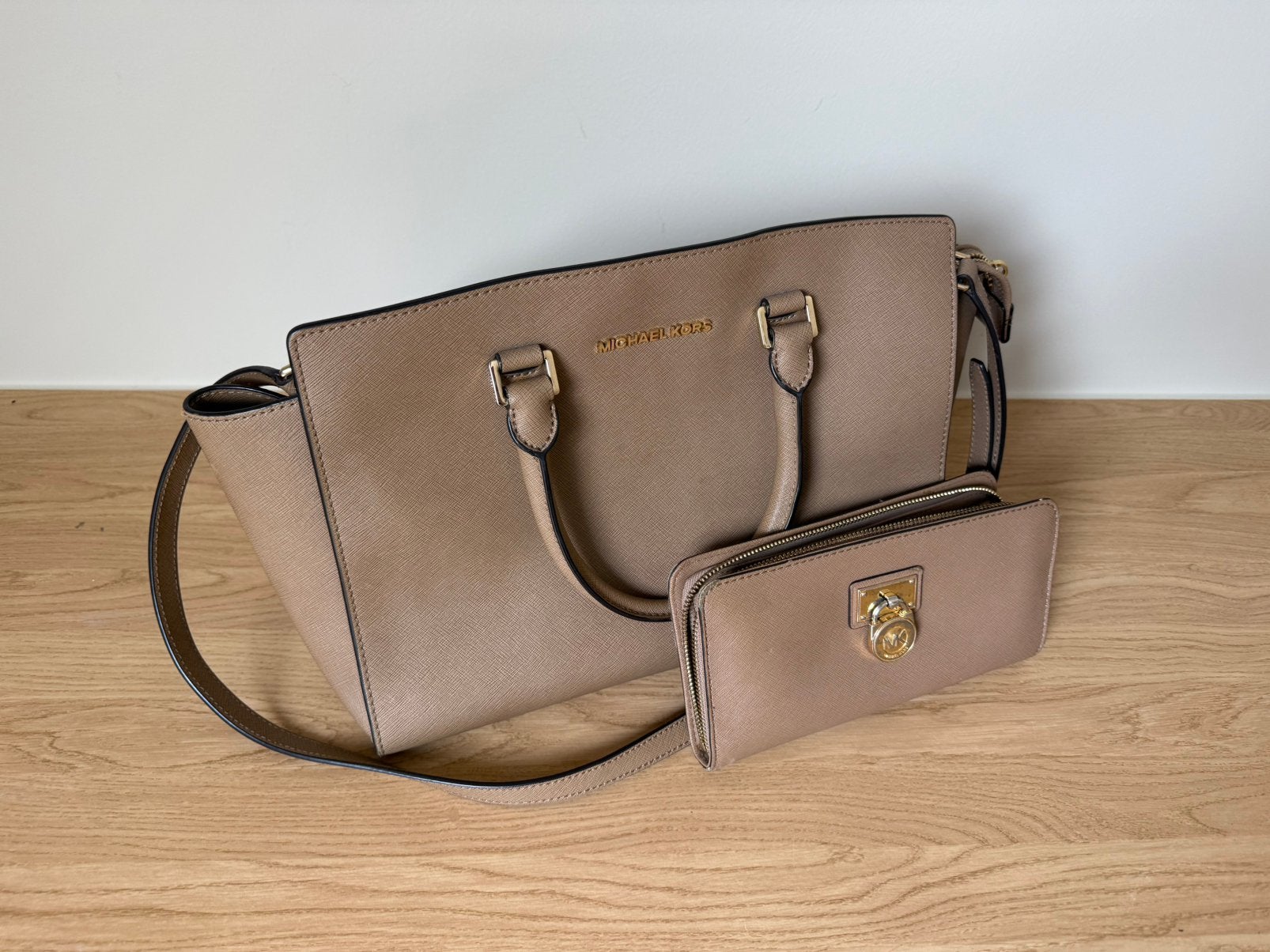 Michael Kors tas + portefeuille, Enlèvement, Comme neuf