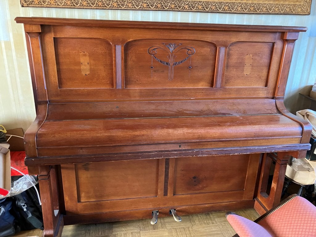 Piano droit, Enlèvement, Utilisé, Brun, Piano