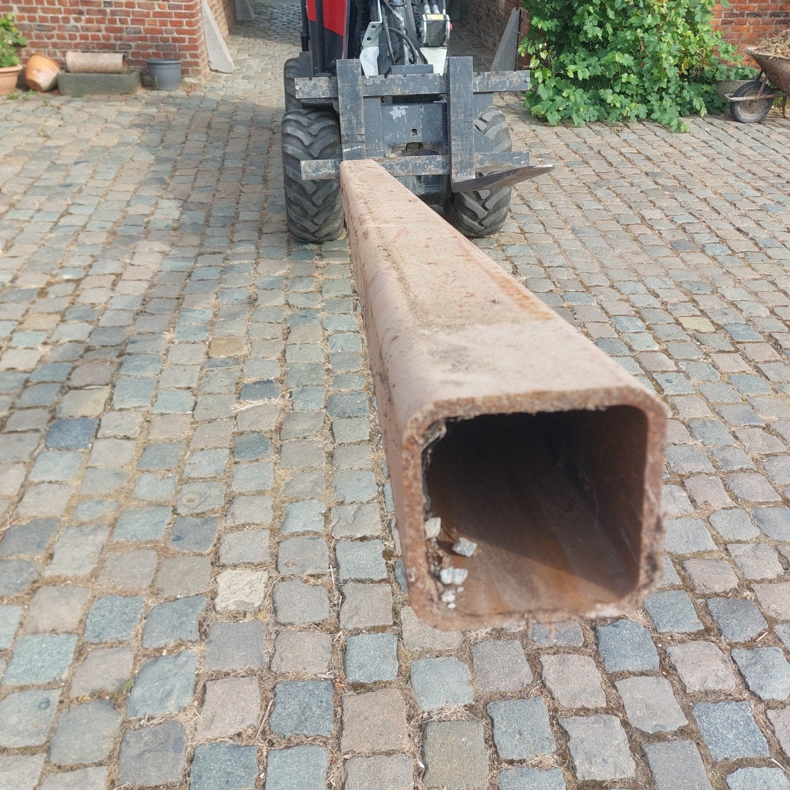 Zware stalen vierkante koker 150  150  10 mm – 2,80 m, Doe-het-zelf en Bouw, Ophalen