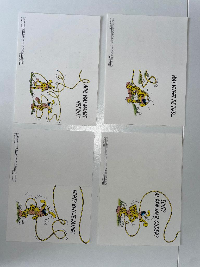 11 cartes postales Marsupilami, Enlèvement
